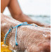 4Ocean - one size armbånd - Jellyfish - lyseblå