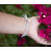 4Ocean - one size armbånd - Polar Bear - hvid