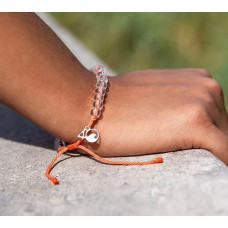 4ocean - one size armbånd - Whale Shark - orange, hvid