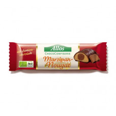 Allos - Økologisk Chokolade marcipan & nougat bar