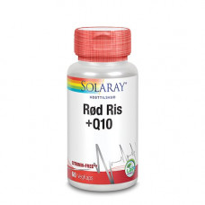 Solaray - Rød Ris Og Q10, 60 Kapsler