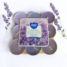 AURA Candles - Fyrfads duftlys - lavendel