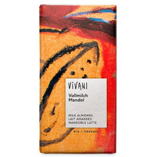 Vivani - Økologisk lys chokolade med hele mandler