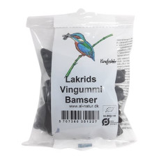 Kingfisher - Økologiske Lakrids Vingummi Bamser 