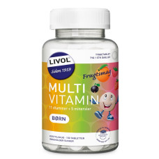 LIVOL® - Multi Vitamin tyggetablet med frugtsmag - børn 3-10 år 