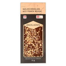 Økoladen - Økologisk Mælkechokolade - Fransk Nougat