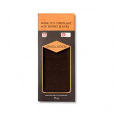 Økoladen - Økologisk Mørk Chokolade med Orange og Knas