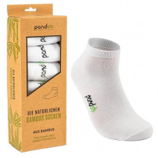 Pandoo - Hvide Low Cut Bambus Sokker i Str. 35-38