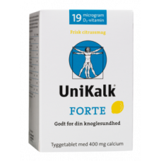 Unikalk - Forte tyggetablet med citrussmag