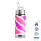 Pura® Kiki™ - Sutteflaske 6+ måneder fast flow Straw - pink/lilla swirl