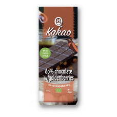 Q-Organic - Økologisk 60% Chokolade med Yacon & Ananaskirsebær
