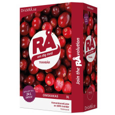 RÅ™ -  Tranebær - koncentreret juice