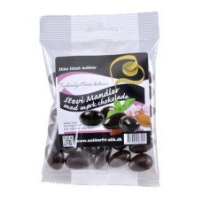 Coalas Naturprodukter - Mandler med mørk stevia chokolade overtræk