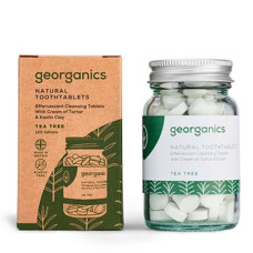 georganics - Fluorid fri Tandpasta tabletter med Tea Tree