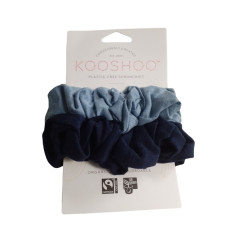 KOOSHOO - Scrunchies elastikker i blå