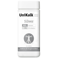 UniKalk - Tyggetabletter med calcium og D3-Vitamin - Silver 