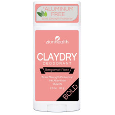 zionhealth - Bio Claydry deodorant - Bergamot Rose 80g